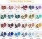 Wax Seal Kit with Gift Box, 624 Pcs Wax Seal Beads with 2 Pcs Wax Seal Stamps, Sealing Wax Warmer, Wax Seal Metallic Pen, Envelope, Candles, Wax Seal Stamp Kit for Gift and Craft